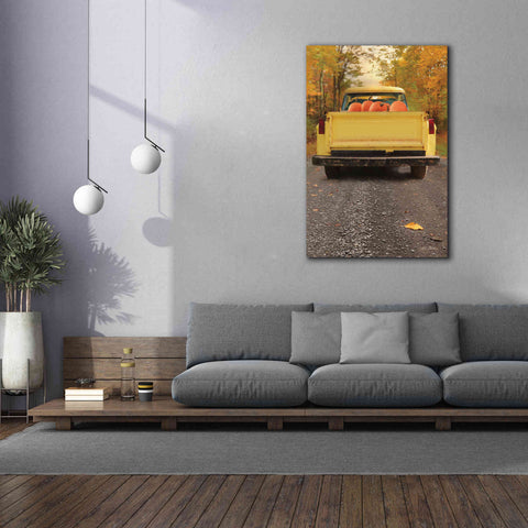 Image of 'Yellow Pumpkin Hauler' by Lori Deiter, Canvas Wall Art,40 x 60