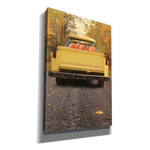 'Yellow Pumpkin Hauler' by Lori Deiter, Canvas Wall Art