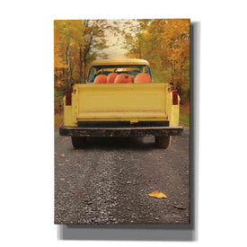 'Yellow Pumpkin Hauler' by Lori Deiter, Canvas Wall Art