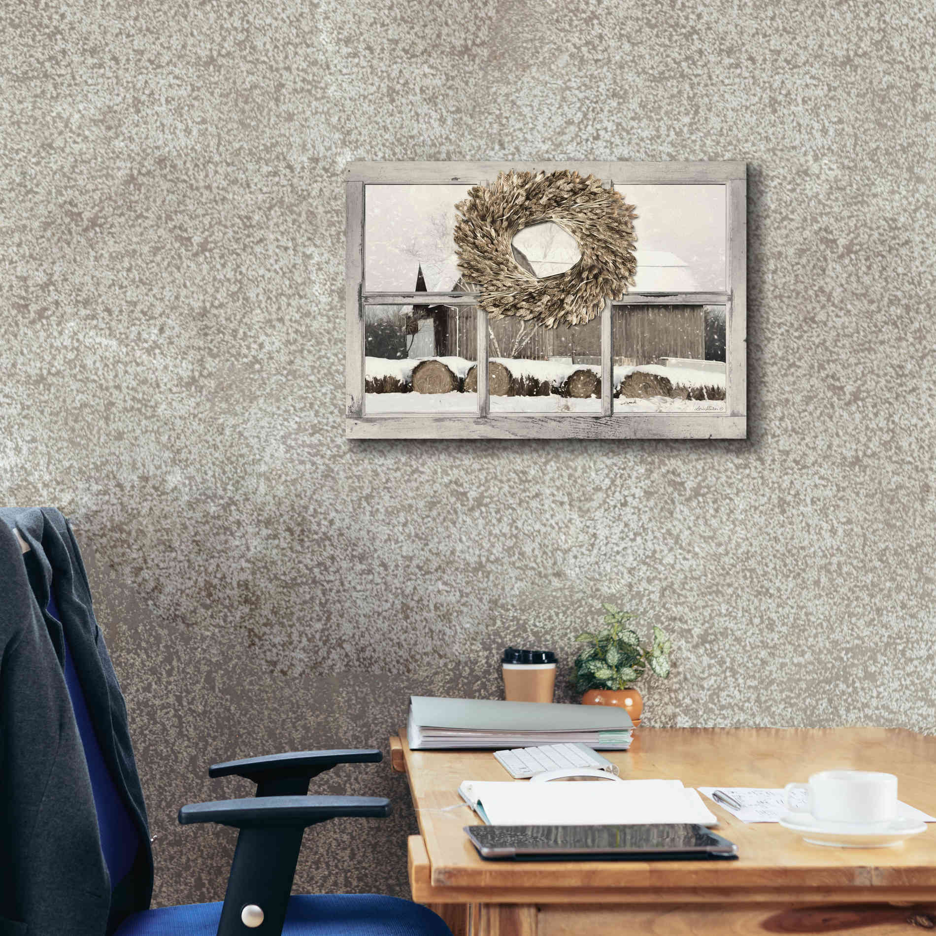 'Millersburg Winter View' by Lori Deiter, Canvas Wall Art,26 x 18