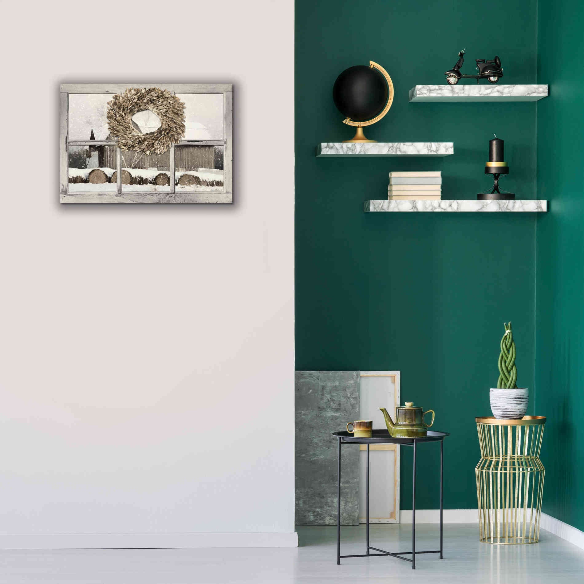 'Millersburg Winter View' by Lori Deiter, Canvas Wall Art,26 x 18