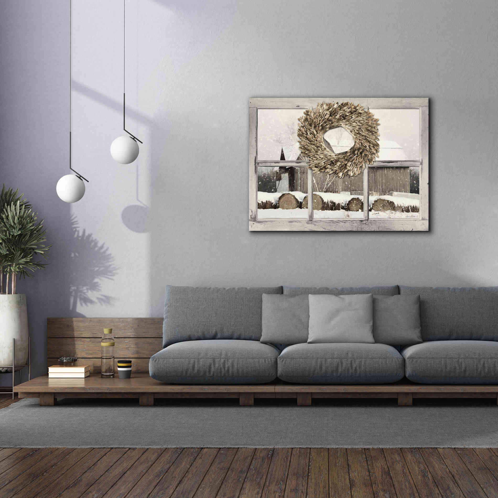 'Millersburg Winter View' by Lori Deiter, Canvas Wall Art,54 x 40