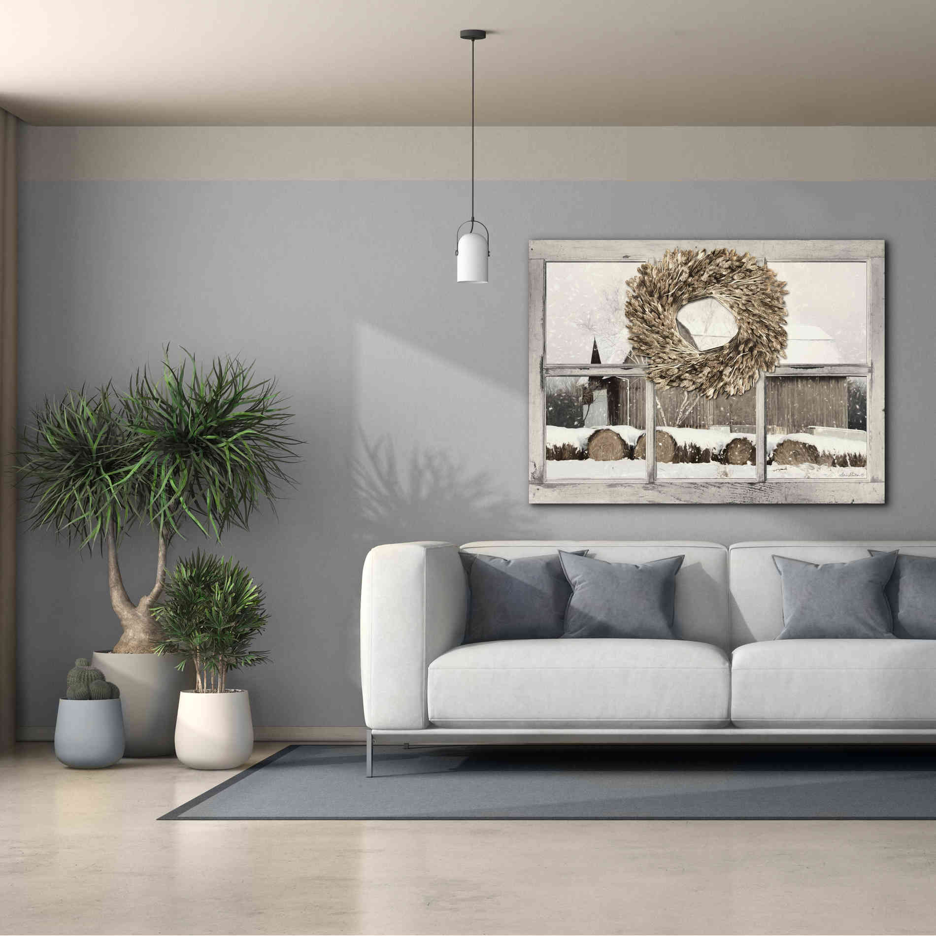 'Millersburg Winter View' by Lori Deiter, Canvas Wall Art,54 x 40