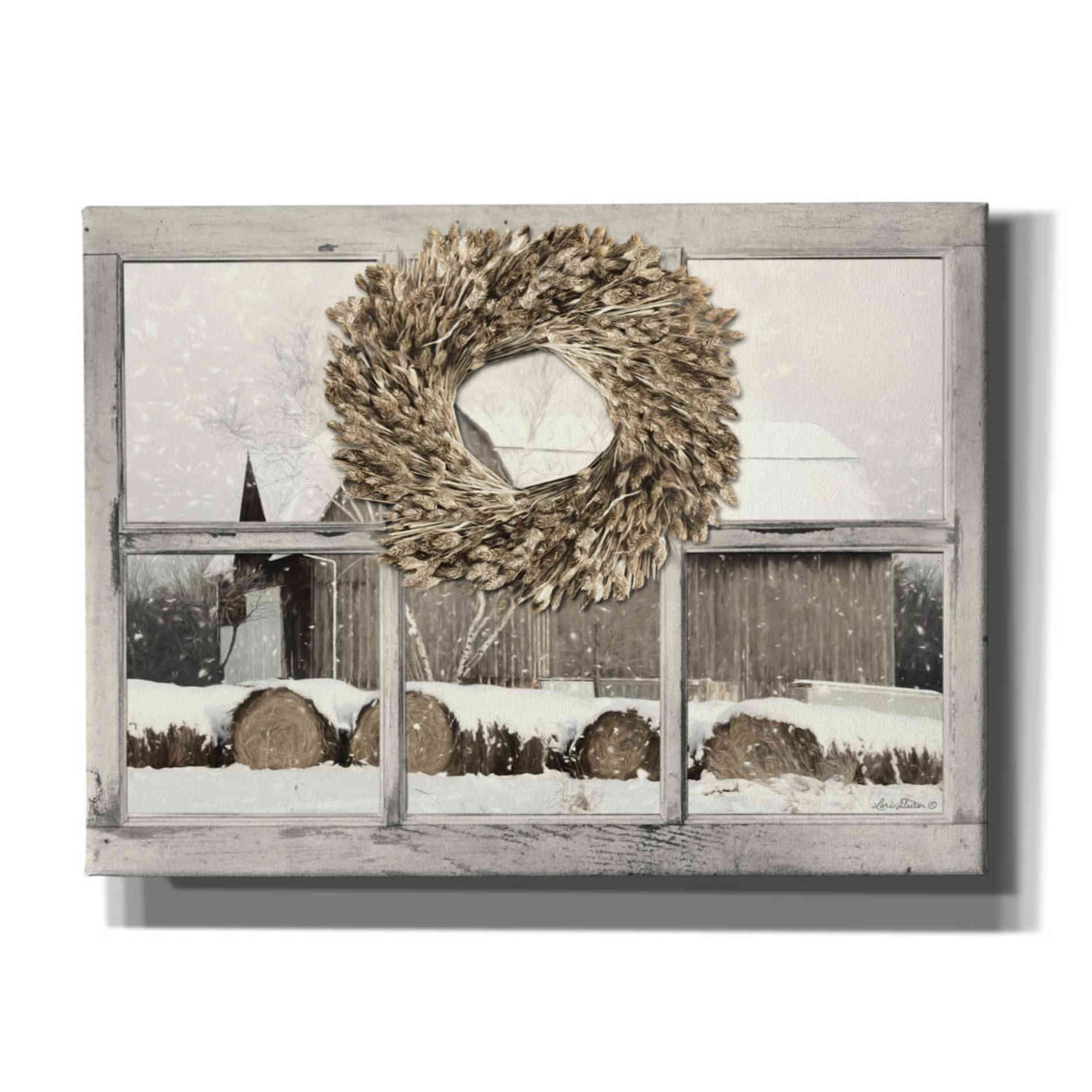 'Millersburg Winter View' by Lori Deiter, Canvas Wall Art