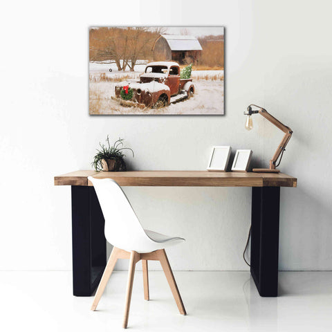 Image of 'Christmas Lawn Ornament' by Lori Deiter, Canvas Wall Art,40 x 26