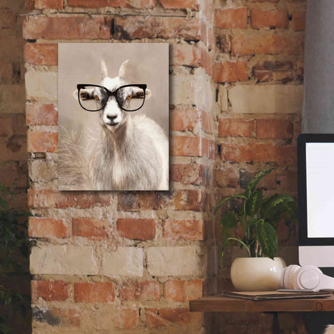 Image of 'See Clearly Goat' by Lori Deiter, Canvas Wall Art,12 x 16