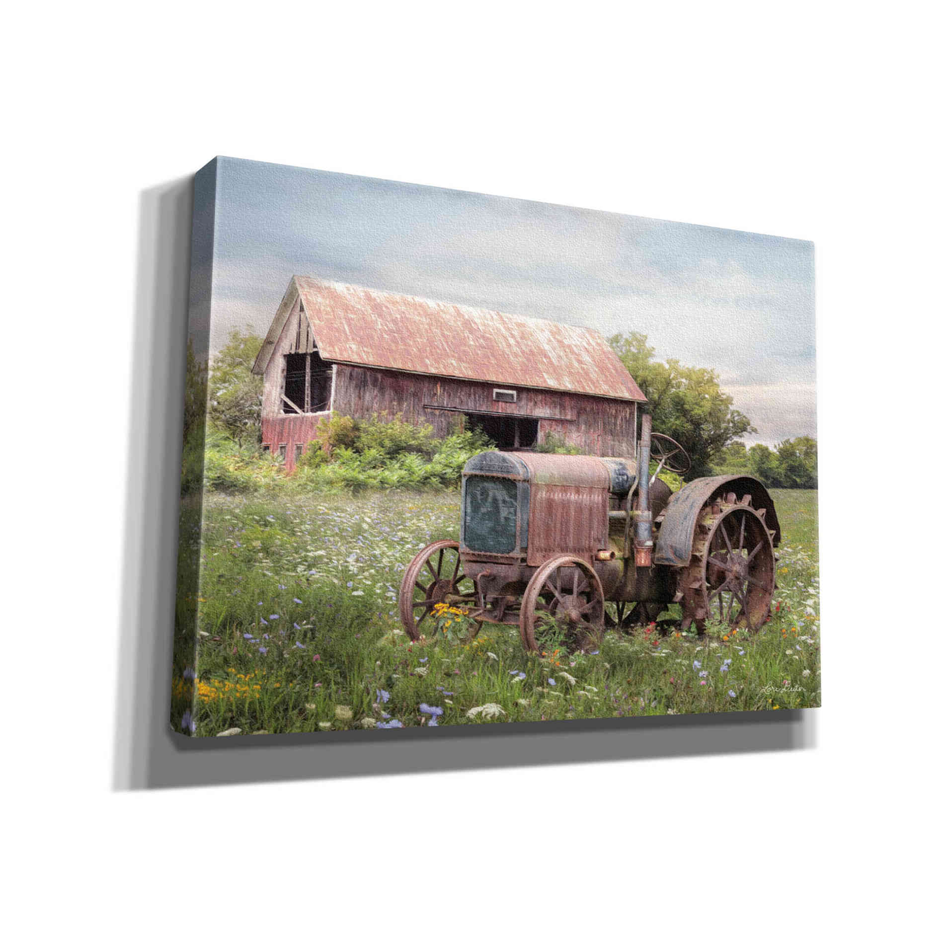 'Clayton Tractor' by Lori Deiter, Canvas Wall Art