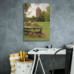 'Clayton Flower Wagon' by Lori Deiter, Canvas Wall Art,18 x 26