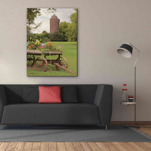 'Clayton Flower Wagon' by Lori Deiter, Canvas Wall Art,40 x 54
