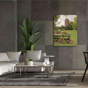 'Clayton Flower Wagon' by Lori Deiter, Canvas Wall Art,40 x 54