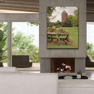 'Clayton Flower Wagon' by Lori Deiter, Canvas Wall Art,40 x 54