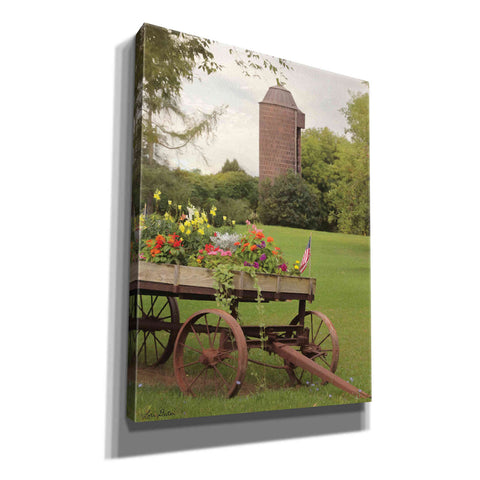 Image of 'Clayton Flower Wagon' by Lori Deiter, Canvas Wall Art