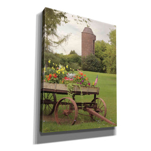 'Clayton Flower Wagon' by Lori Deiter, Canvas Wall Art