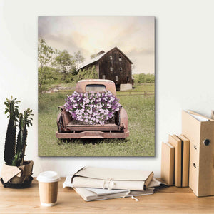 'Petunia Truck' by Lori Deiter, Canvas Wall Art,20 x 24