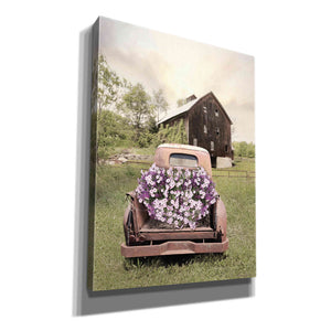'Petunia Truck' by Lori Deiter, Canvas Wall Art