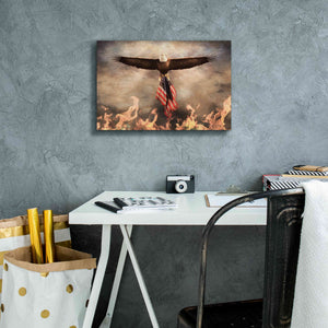 'Blaze of Glory' by Lori Deiter, Canvas Wall Art,18 x 12