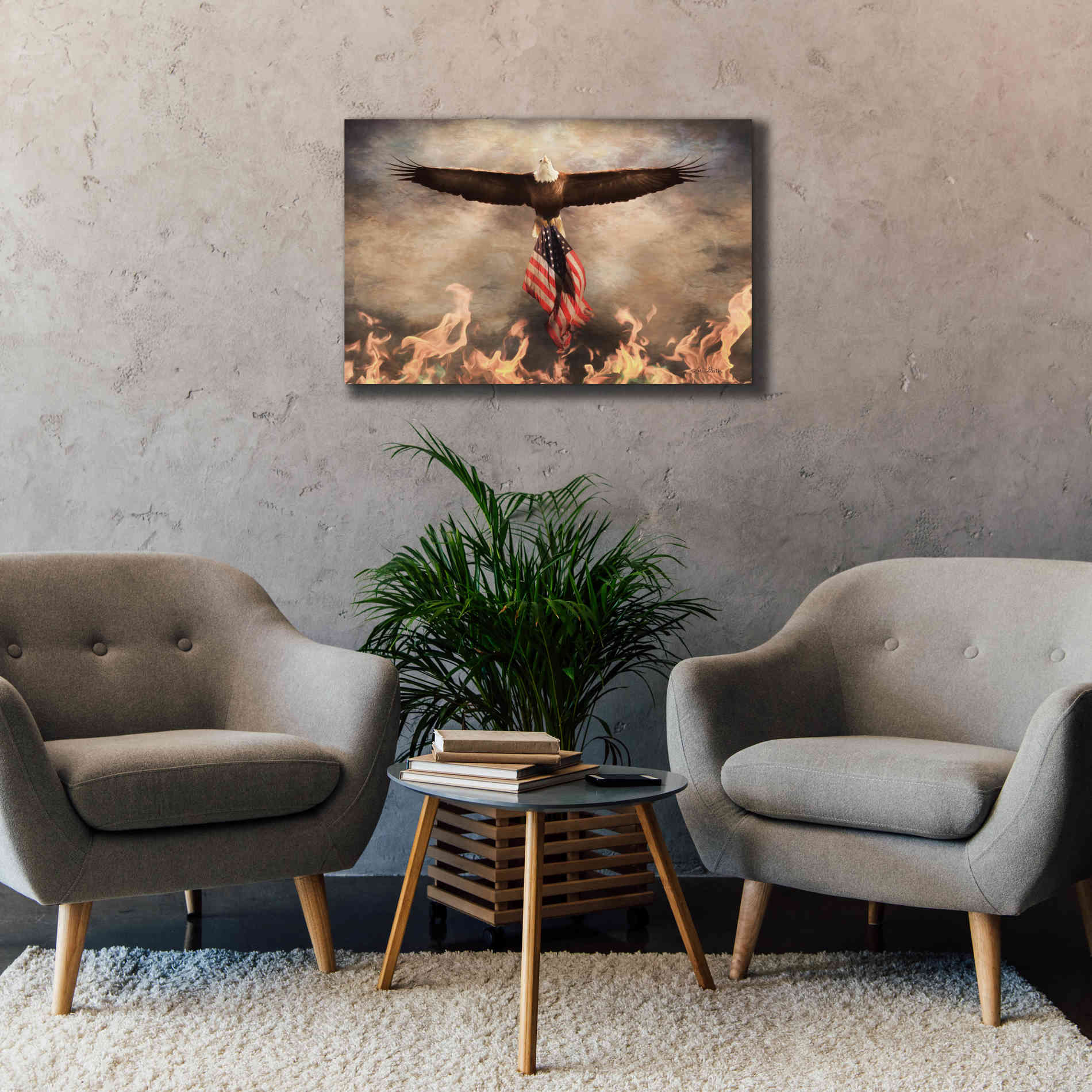 'Blaze of Glory' by Lori Deiter, Canvas Wall Art,40 x 26