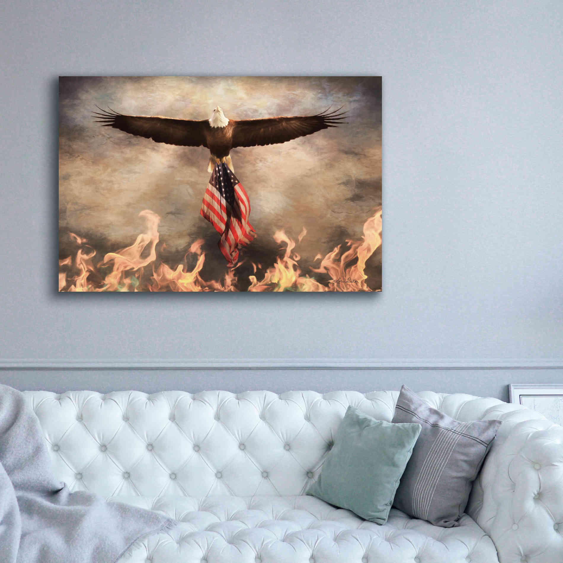 'Blaze of Glory' by Lori Deiter, Canvas Wall Art,60 x 40