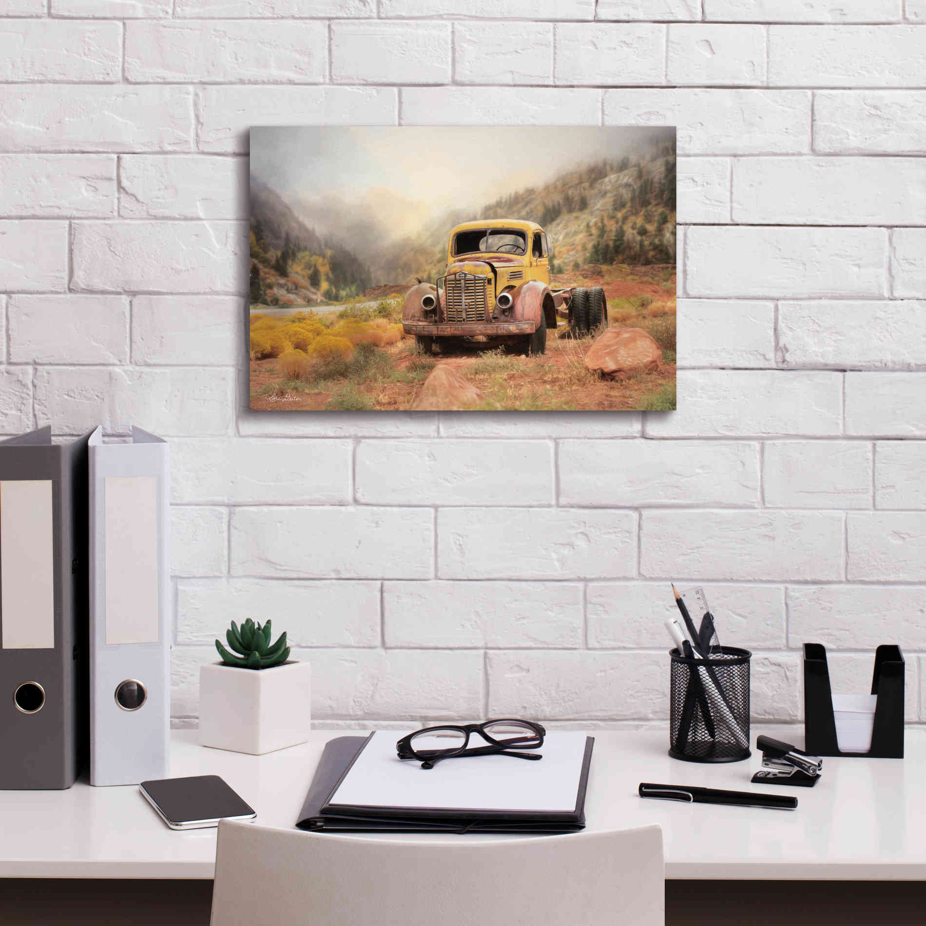 'Southwestern Relic' by Lori Deiter, Canvas Wall Art,18 x 12