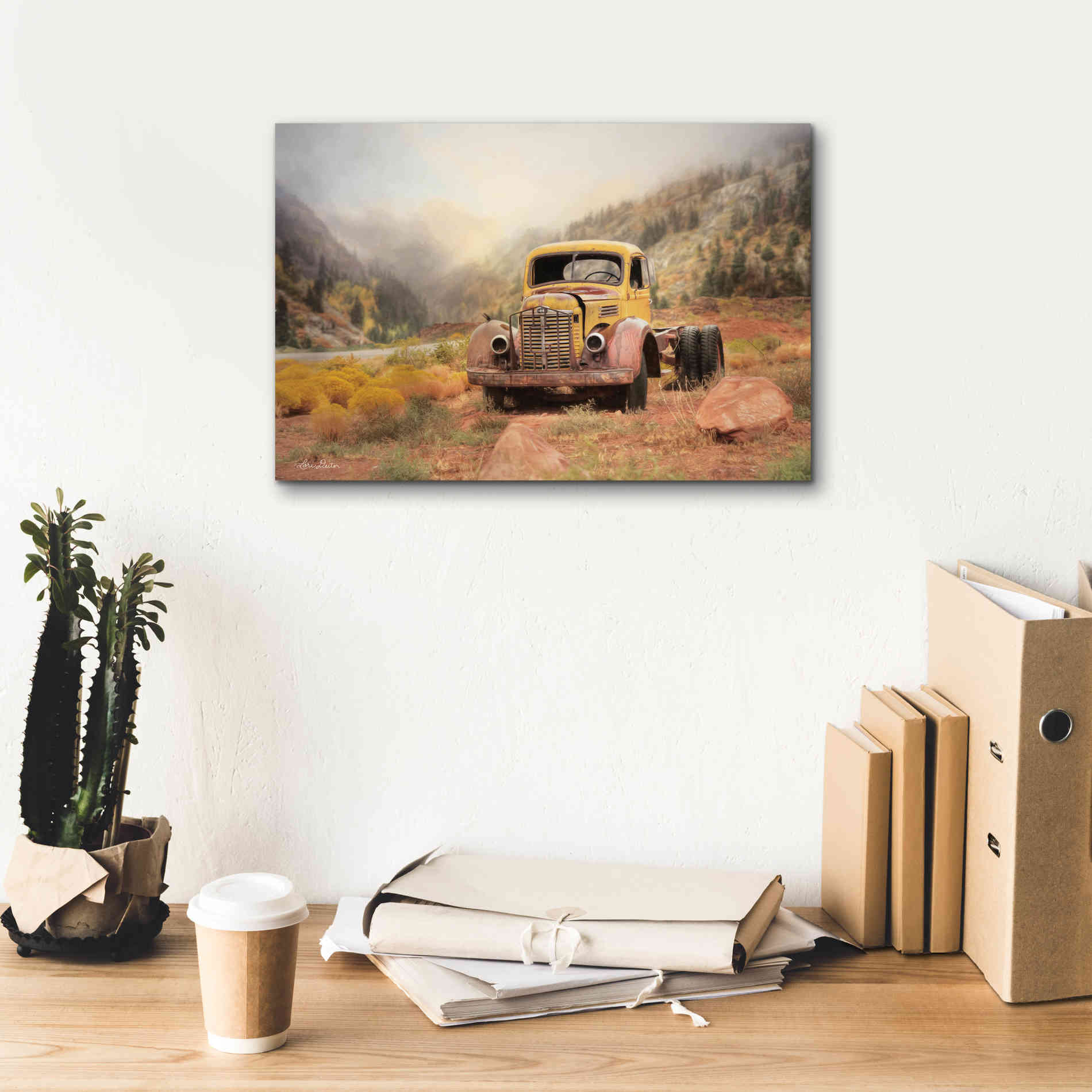 'Southwestern Relic' by Lori Deiter, Canvas Wall Art,18 x 12