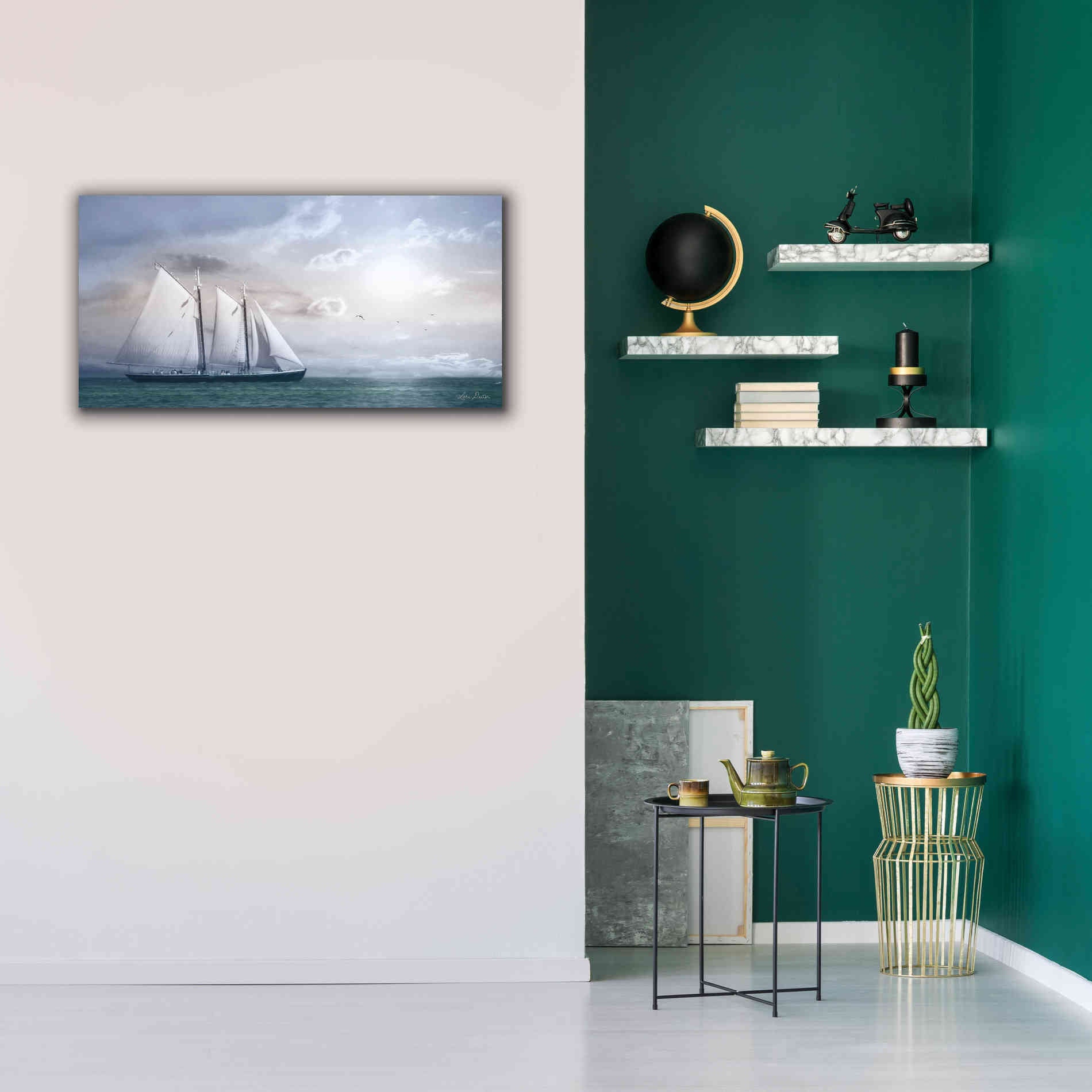 'Adventure on the Seas' by Lori Deiter, Canvas Wall Art,40 x 20