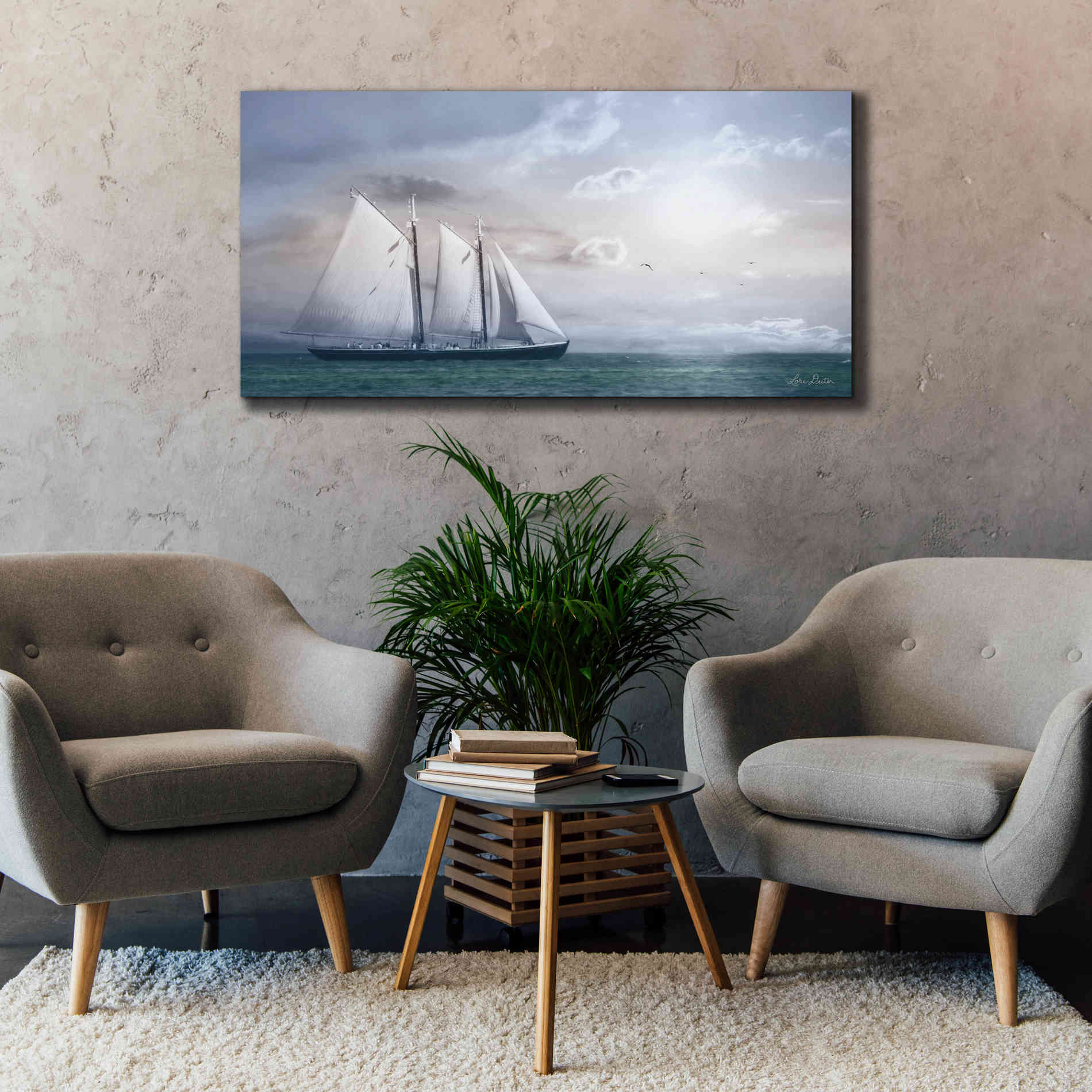 'Adventure on the Seas' by Lori Deiter, Canvas Wall Art,60 x 30