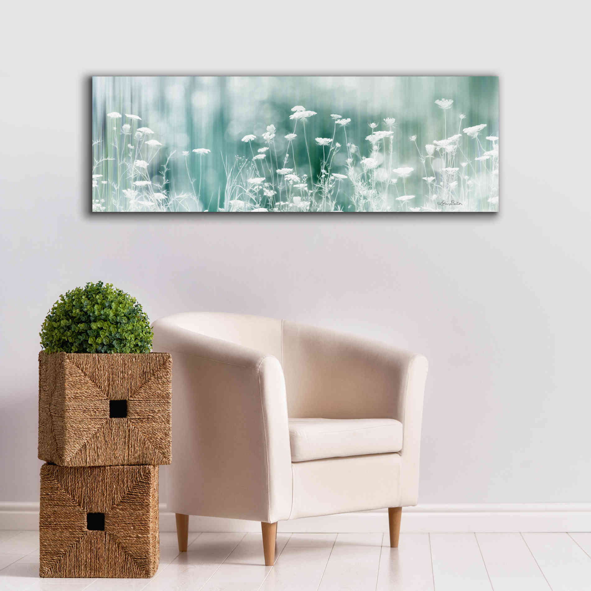 'Dreamy Meadow' by Lori Deiter, Canvas Wall Art,60 x 20