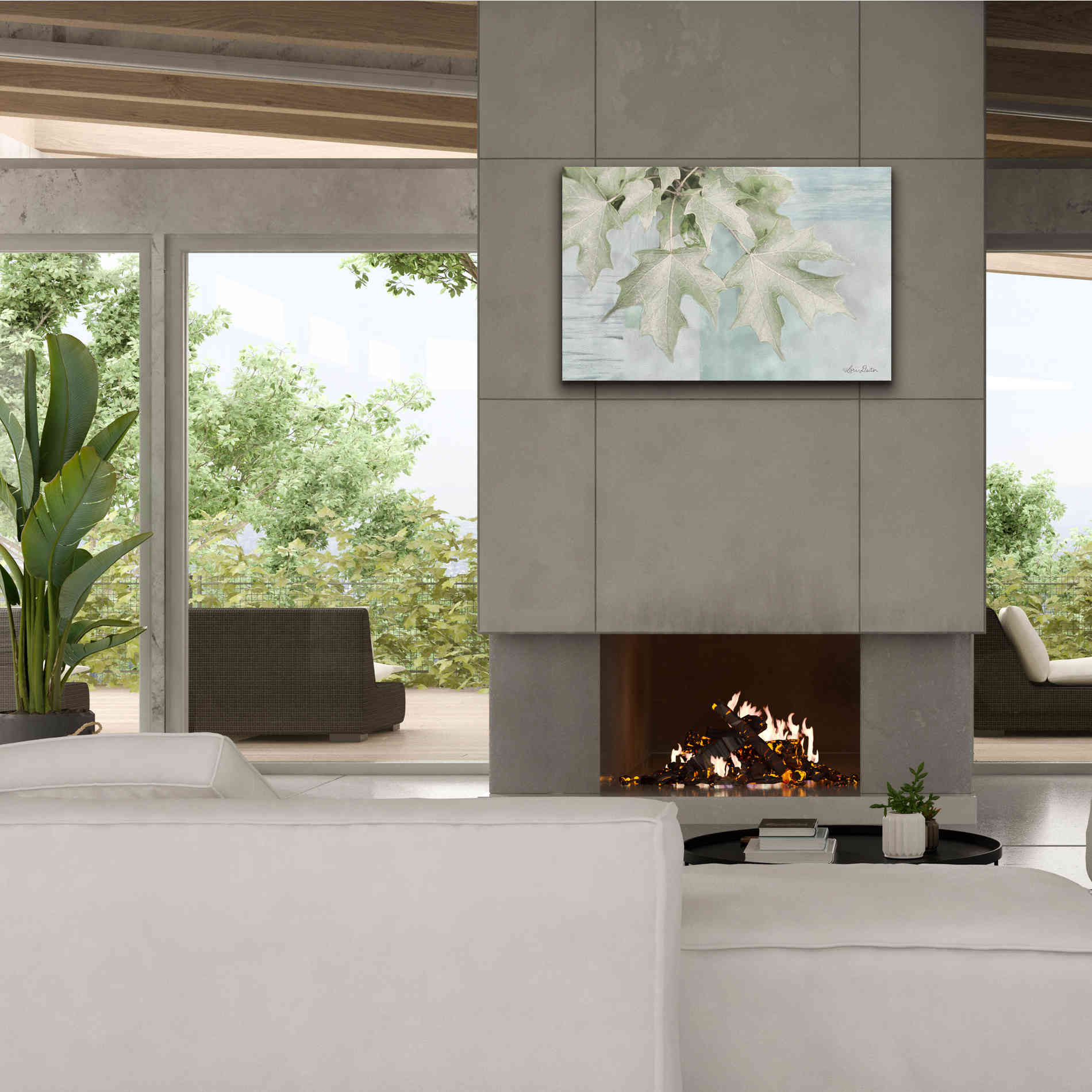 'The Maple Leaves' by Lori Deiter, Canvas Wall Art,40 x 26