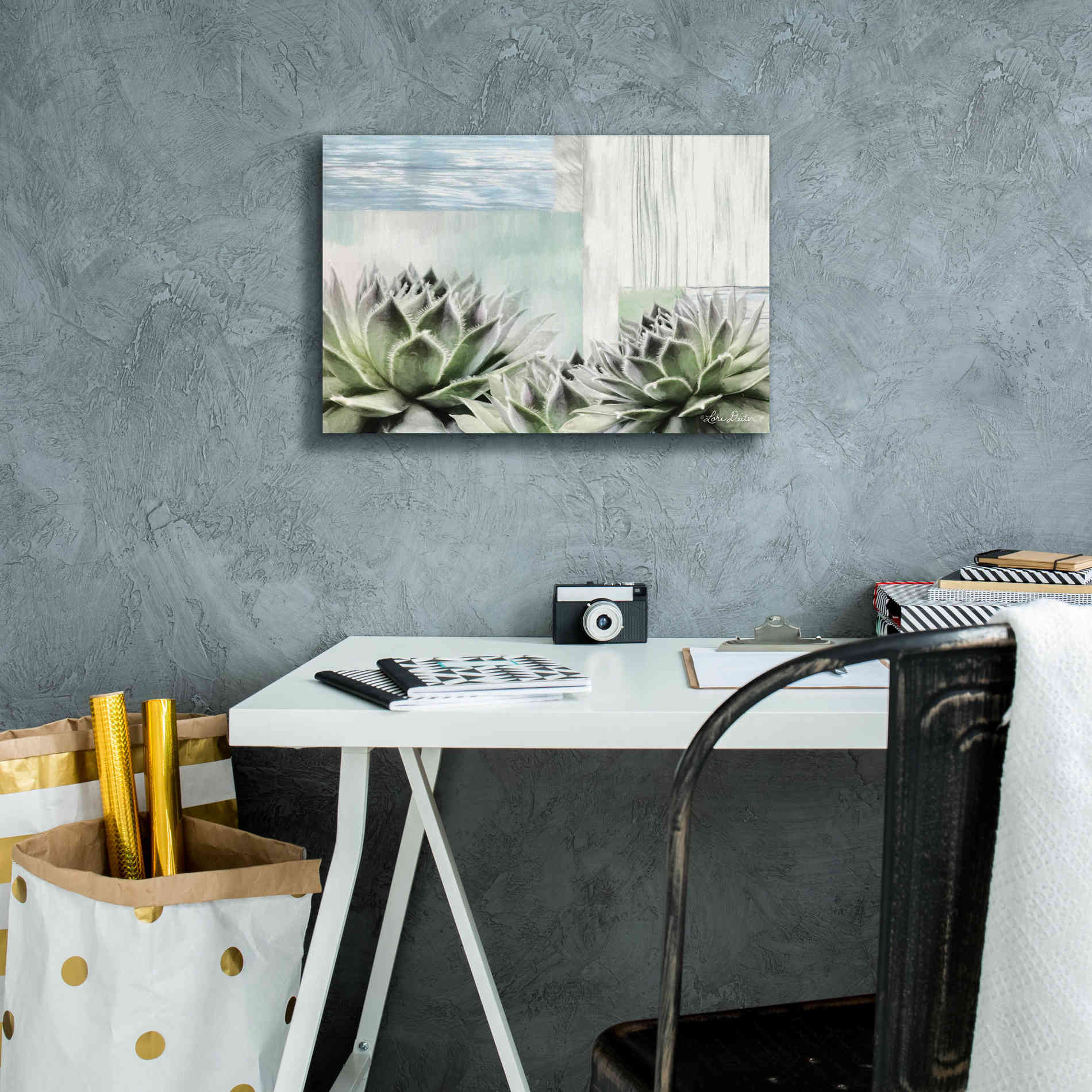'Grow in Grace' by Lori Deiter, Canvas Wall Art,18 x 12