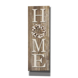 'Cotton Wreath Home' by Lori Deiter, Canvas Wall Art