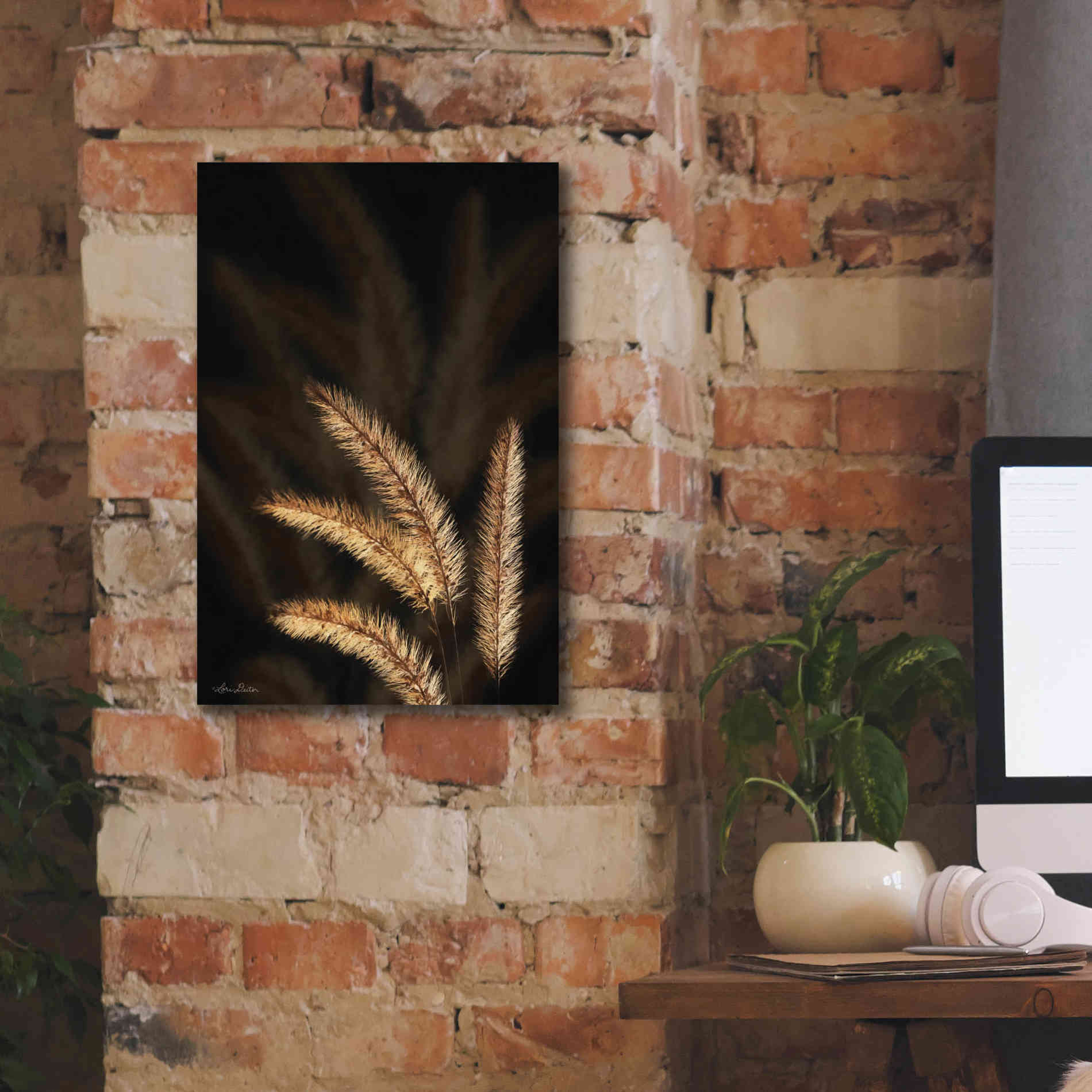 'Golden Grass I' by Lori Deiter, Canvas Wall Art,12 x 18