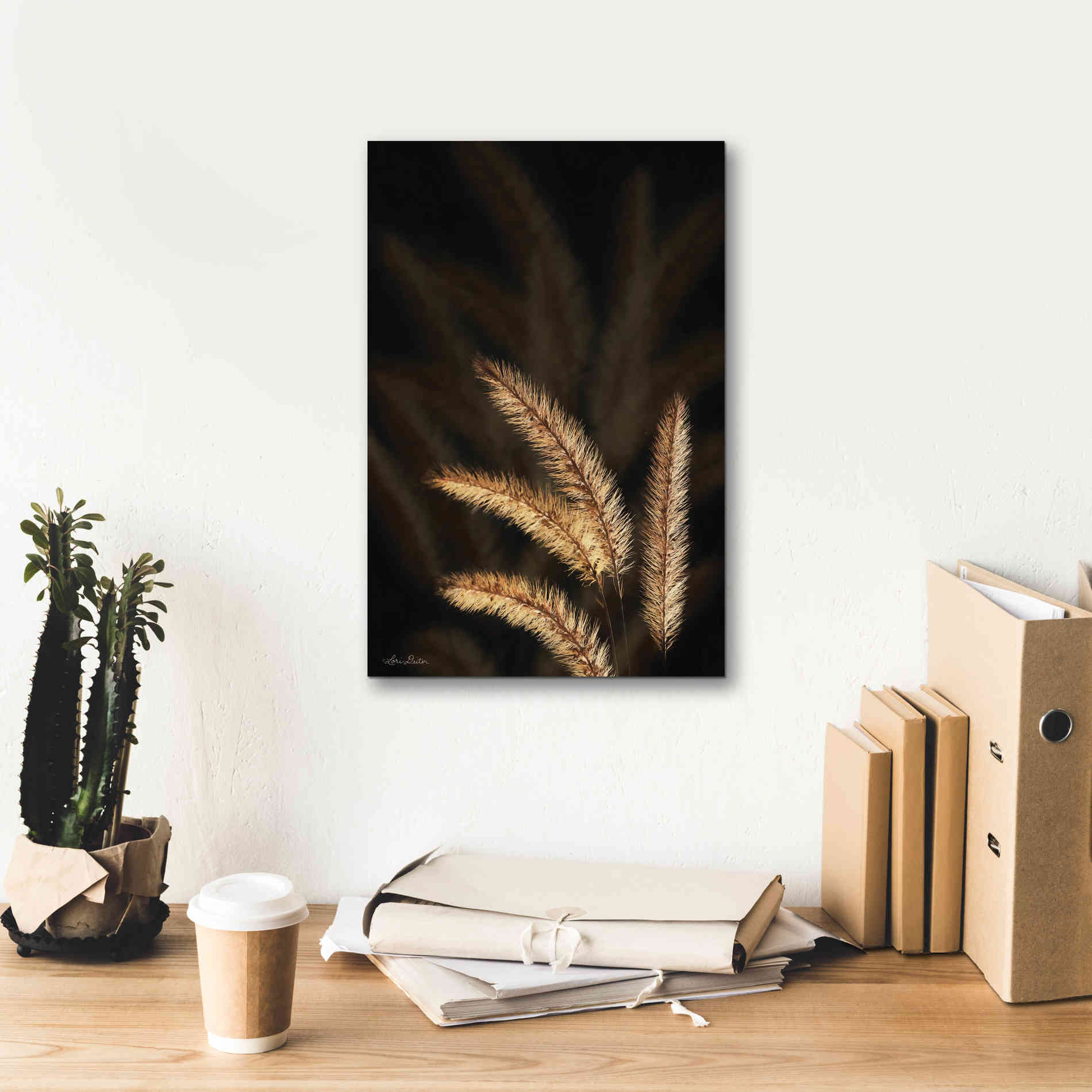 'Golden Grass I' by Lori Deiter, Canvas Wall Art,12 x 18
