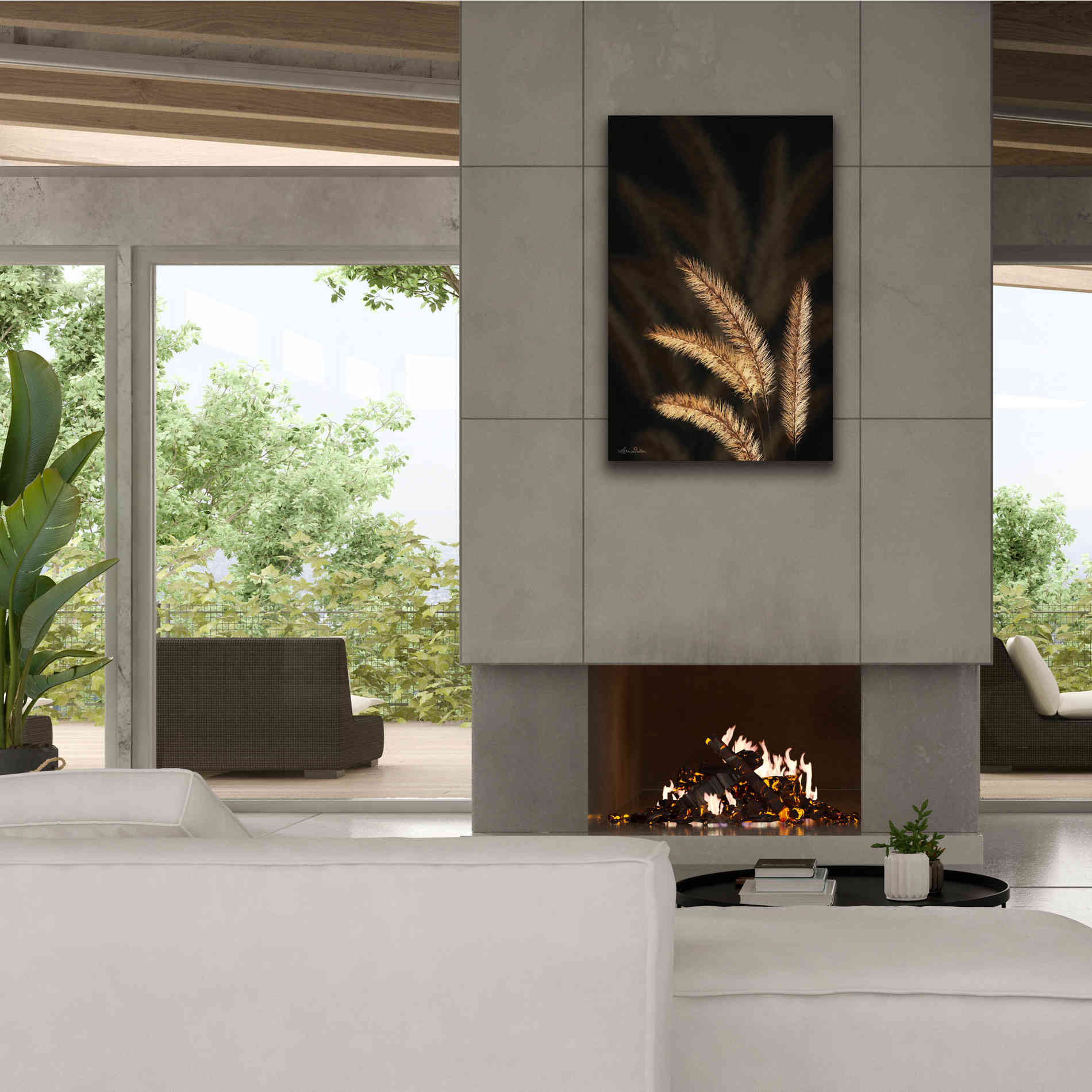 'Golden Grass I' by Lori Deiter, Canvas Wall Art,26 x 40
