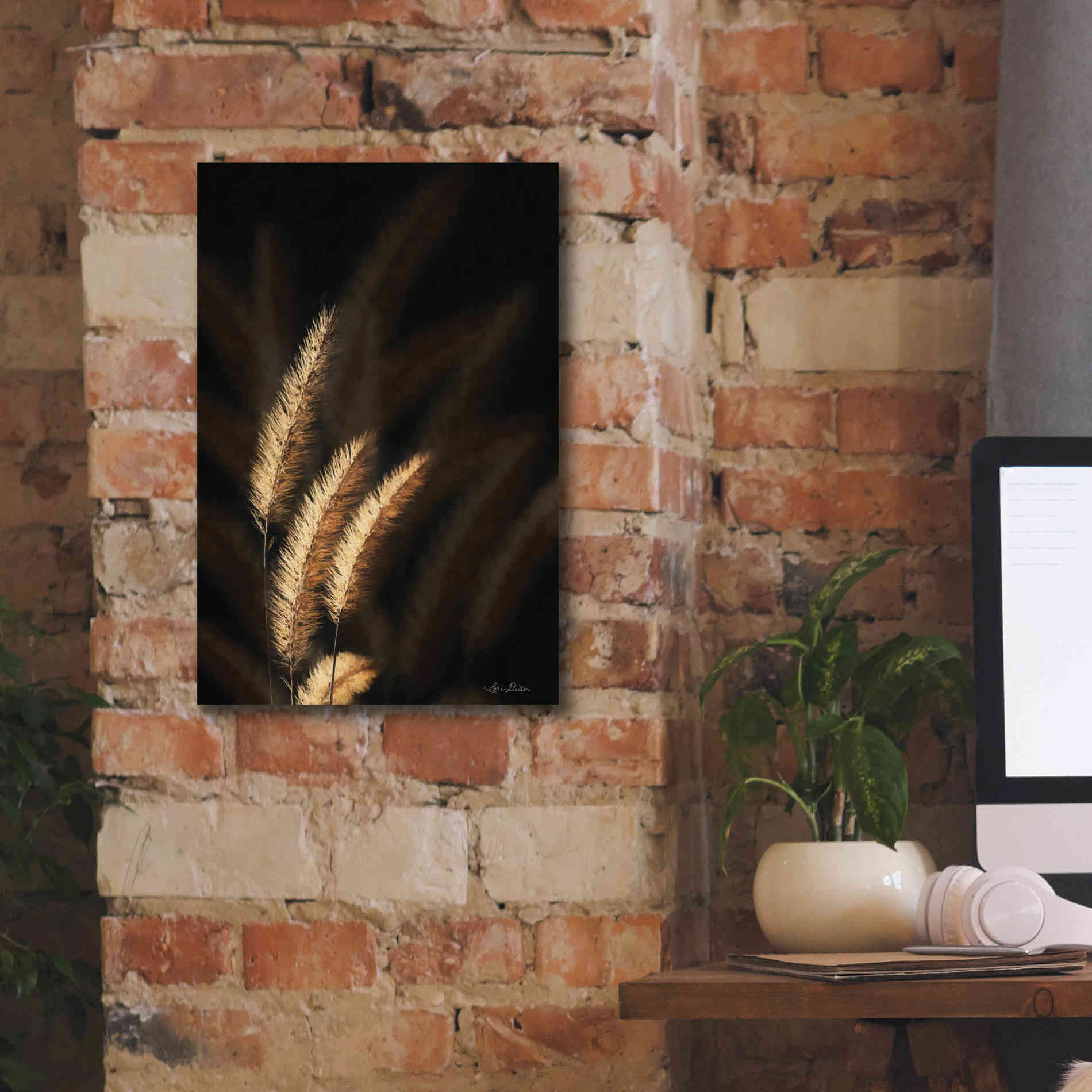 'Golden Grass III' by Lori Deiter, Canvas Wall Art,12 x 18