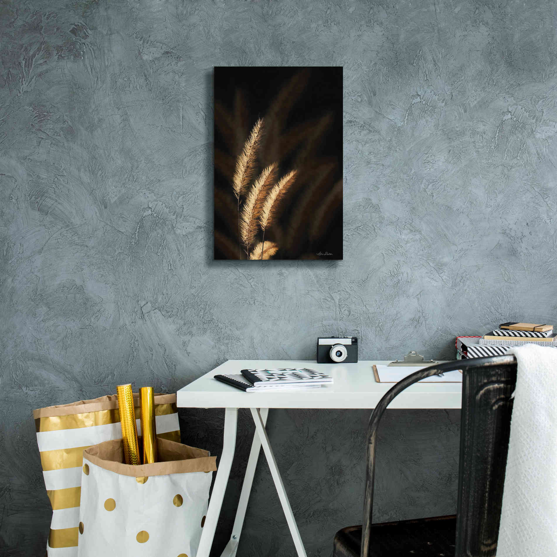 'Golden Grass III' by Lori Deiter, Canvas Wall Art,12 x 18