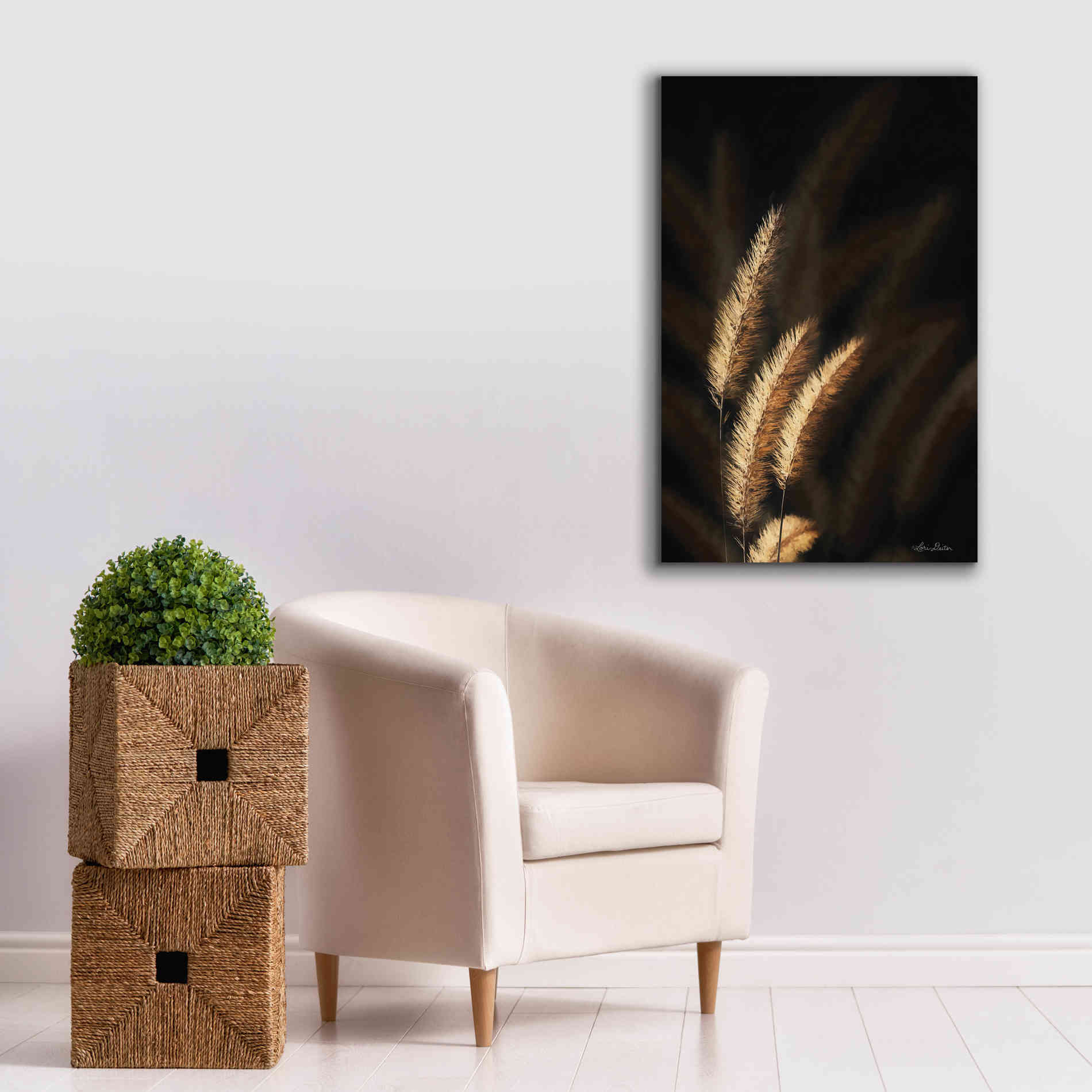 'Golden Grass III' by Lori Deiter, Canvas Wall Art,26 x 40