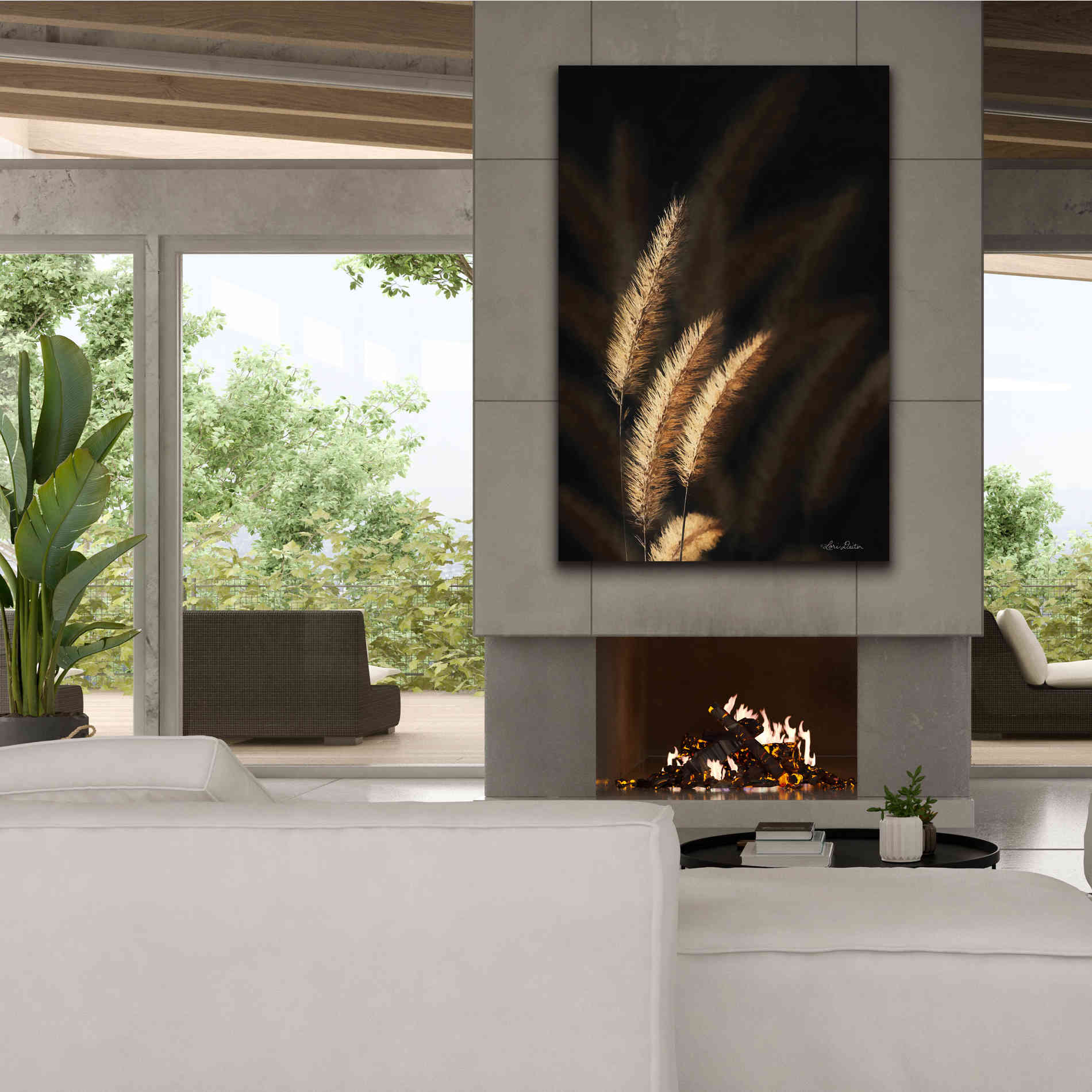 'Golden Grass III' by Lori Deiter, Canvas Wall Art,40 x 60
