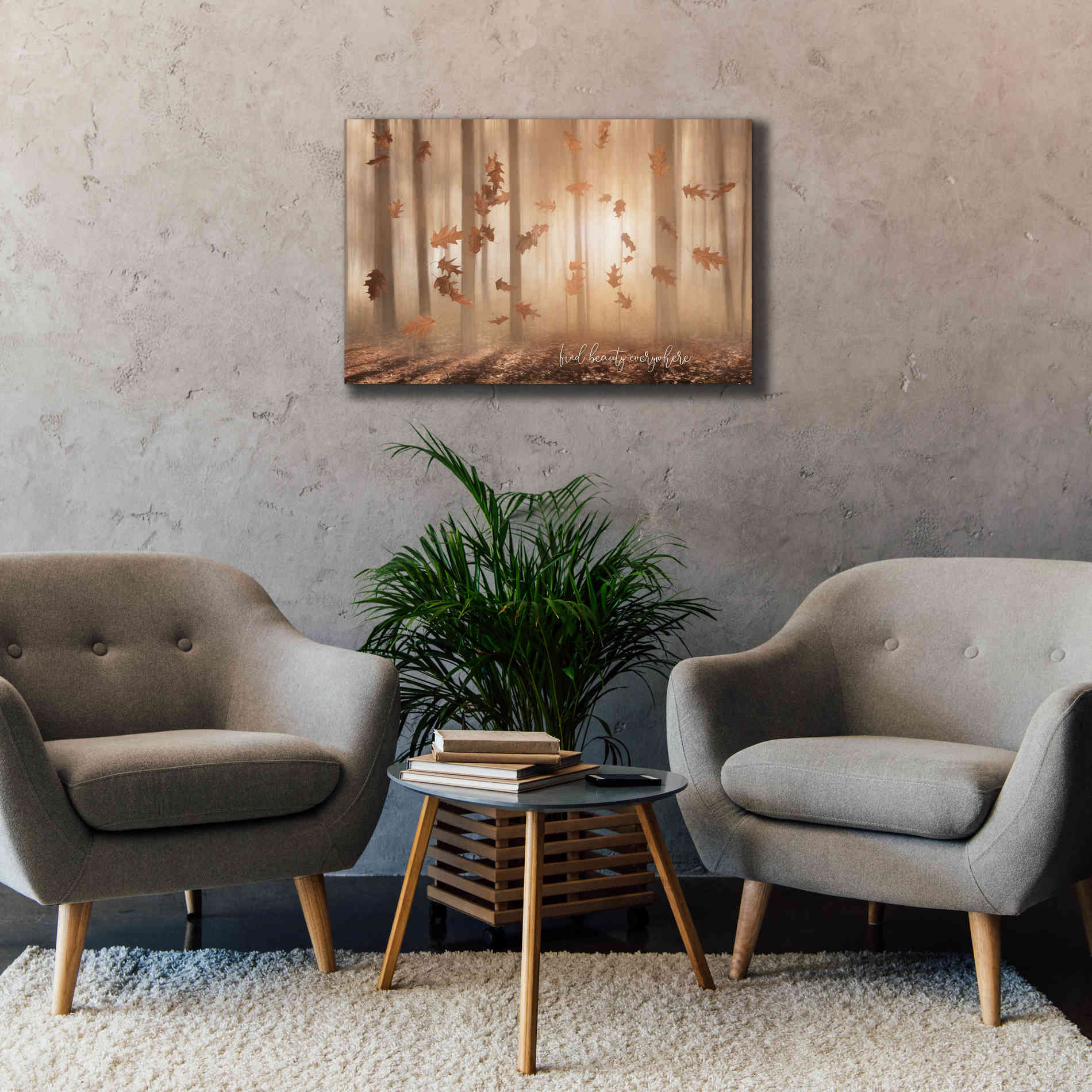'Find Beauty Everywhere' by Lori Deiter, Canvas Wall Art,40 x 26
