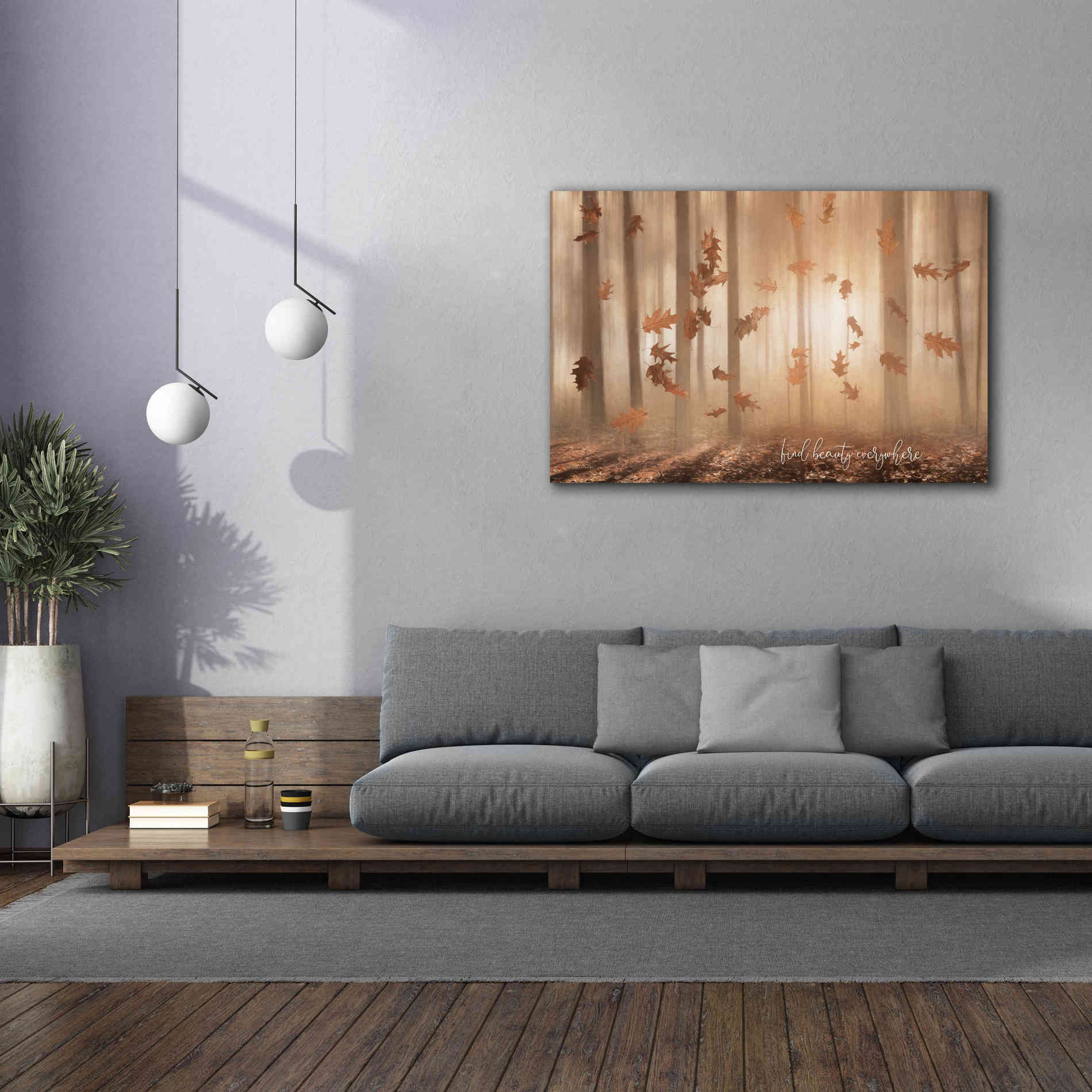 'Find Beauty Everywhere' by Lori Deiter, Canvas Wall Art,60 x 40