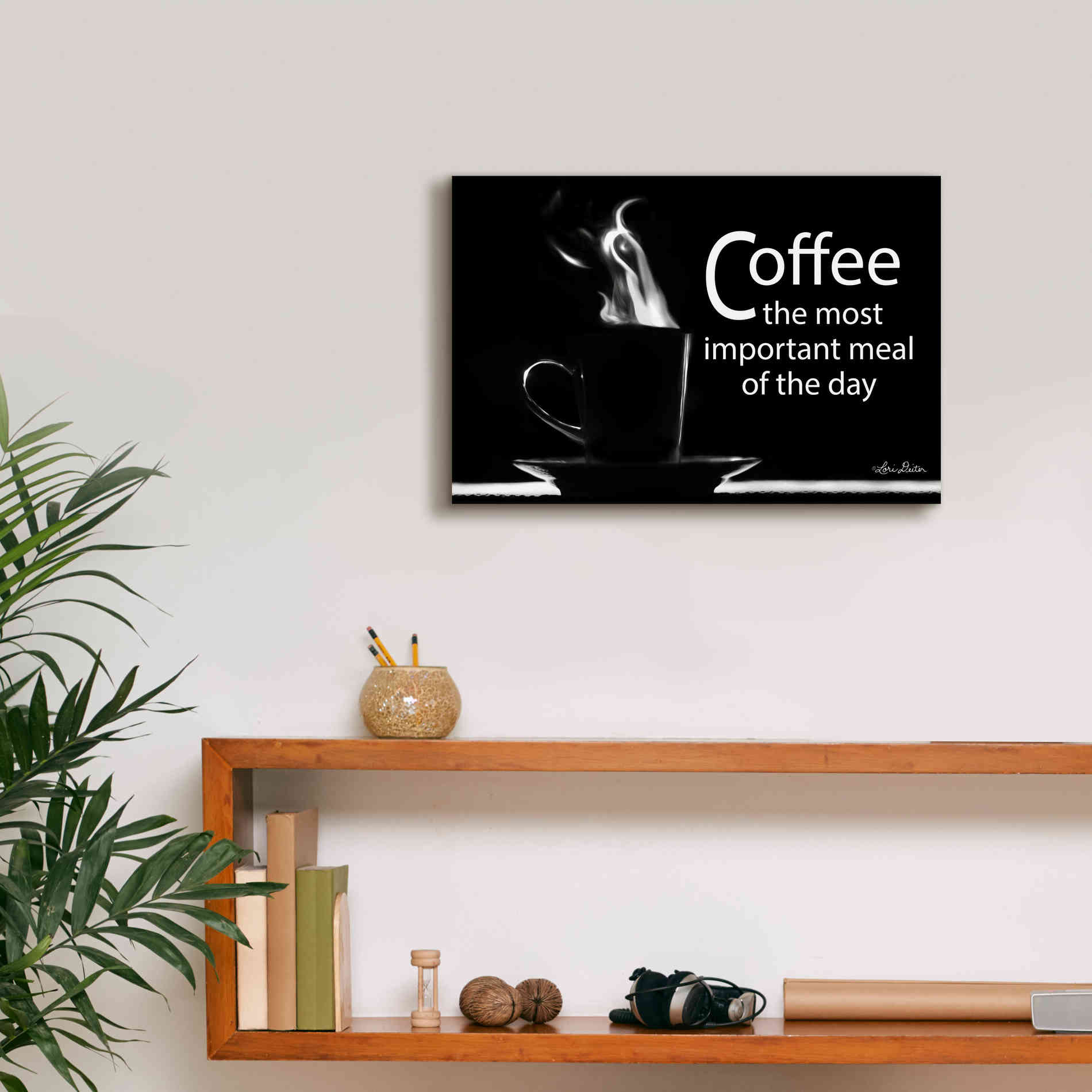 'Most Important Meal' by Lori Deiter, Canvas Wall Art,18 x 12