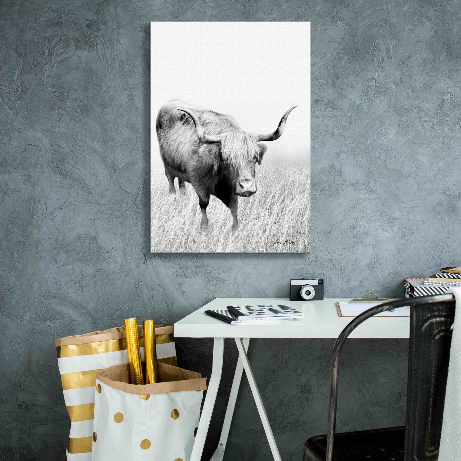 'Kiss My Hairy Face' by Lori Deiter, Canvas Wall Art,18 x 26