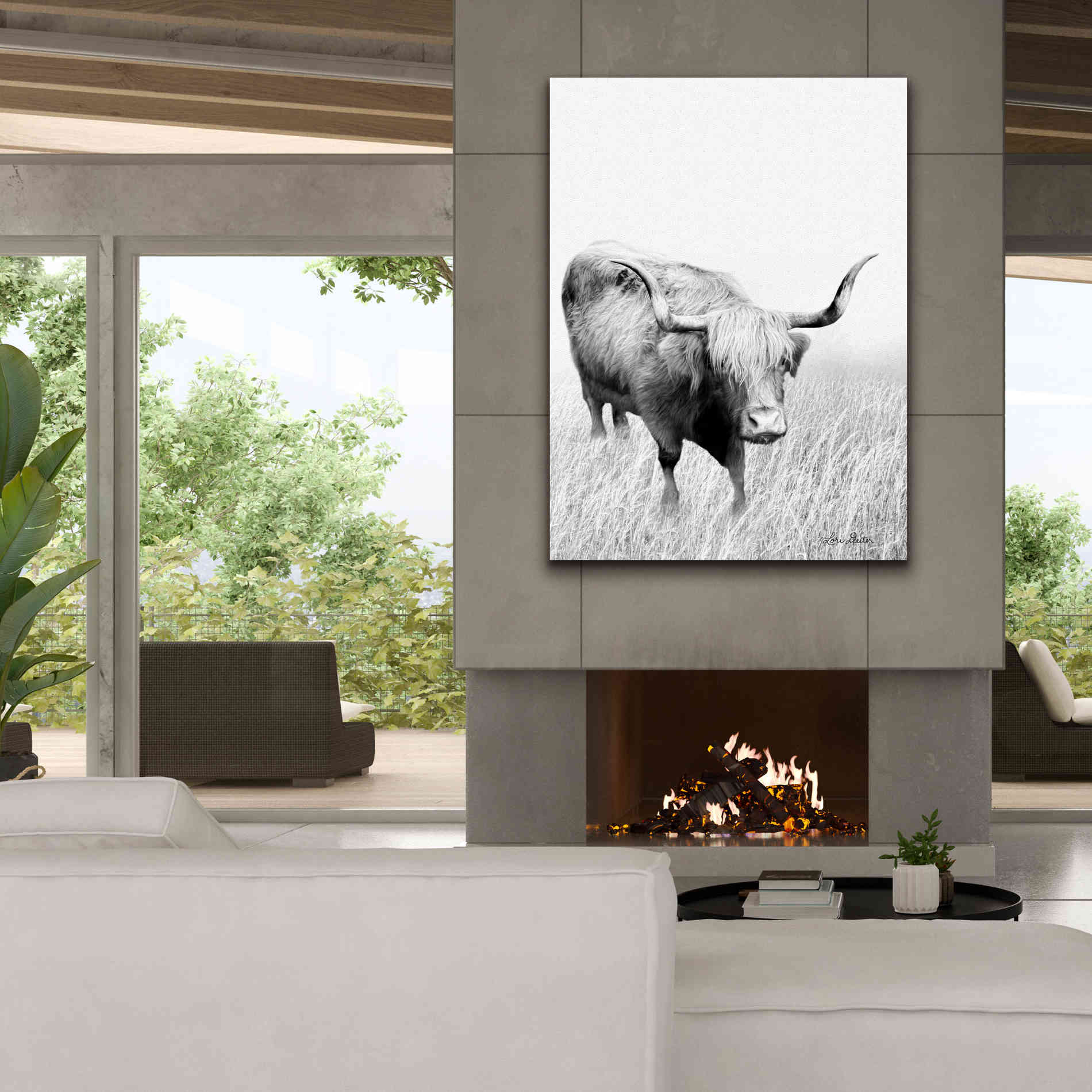 'Kiss My Hairy Face' by Lori Deiter, Canvas Wall Art,40 x 54