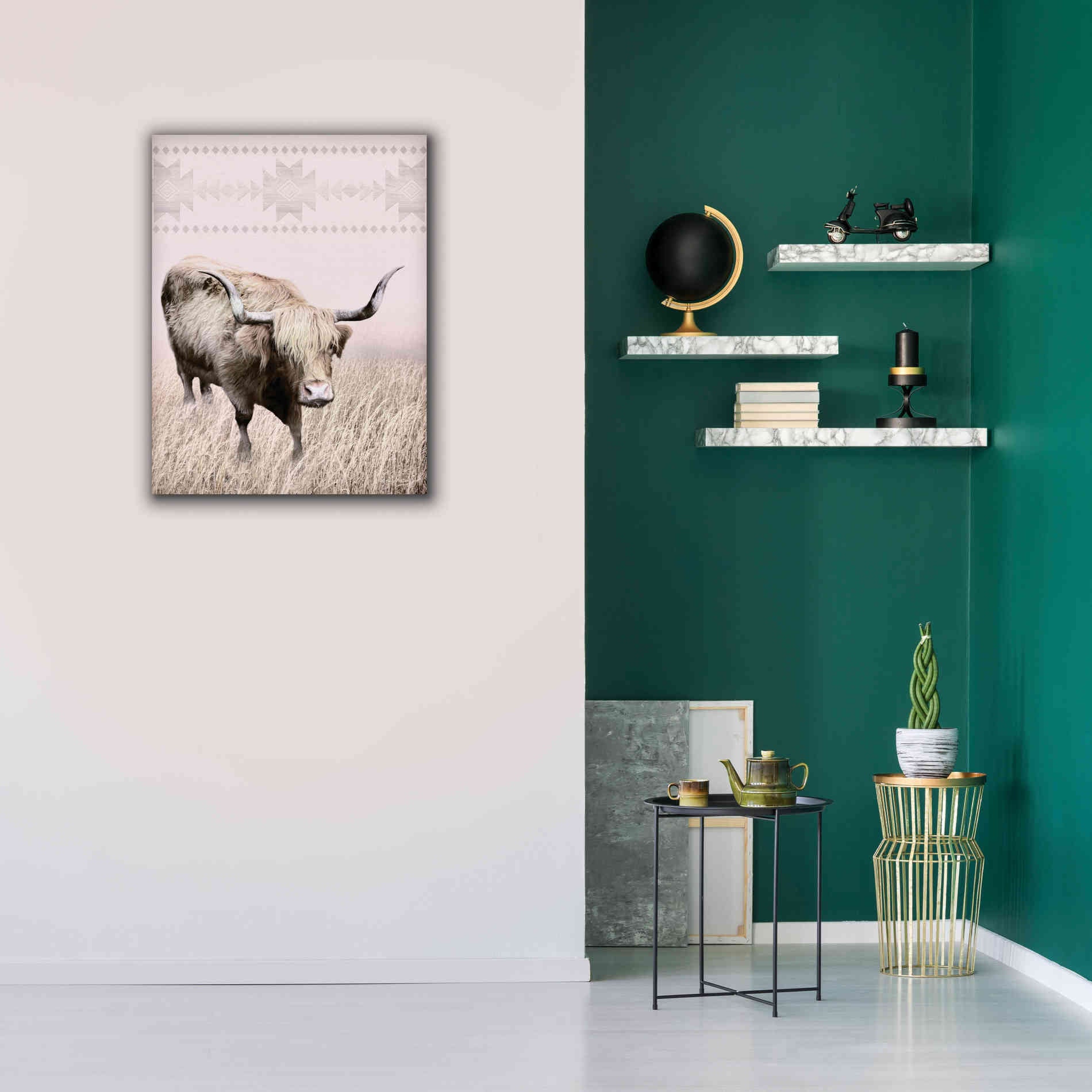 'Rosie the Cow' by Lori Deiter, Canvas Wall Art,26 x 34