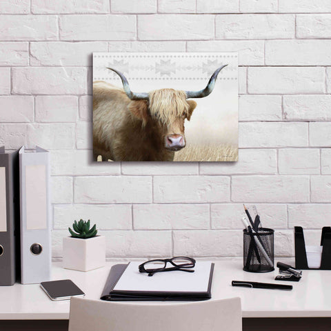 Image of 'Get Your Horns Up' by Lori Deiter, Canvas Wall Art,16 x 12