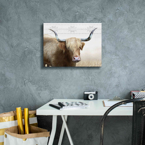 Image of 'Get Your Horns Up' by Lori Deiter, Canvas Wall Art,16 x 12