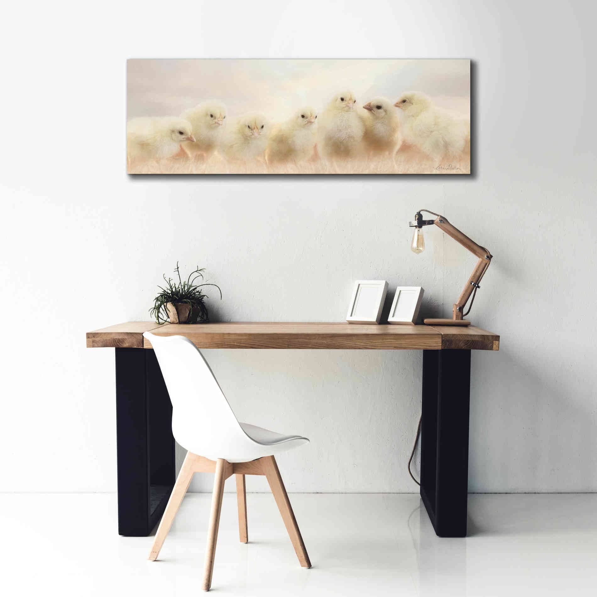 'Spring Line Up' by Lori Deiter, Canvas Wall Art,60 x 20