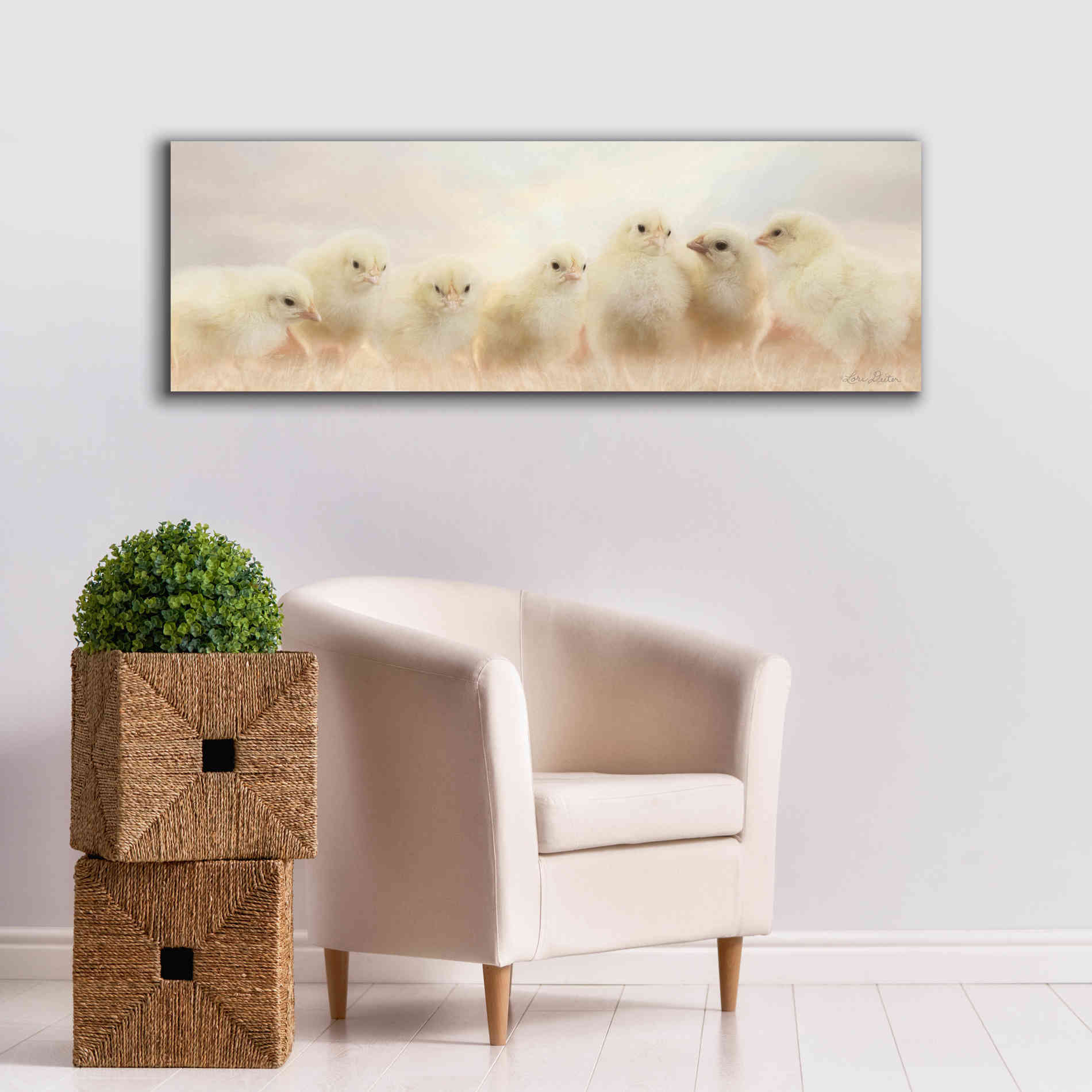 'Spring Line Up' by Lori Deiter, Canvas Wall Art,60 x 20