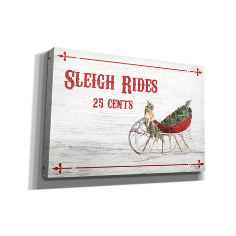 Image of 'Sleigh Rides 25 Cents' by Lori Deiter, Canvas Wall Art