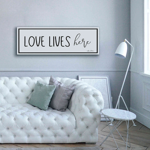 Image of 'Love Lives Here' by Lori Deiter, Canvas Wall Art,60 x 20