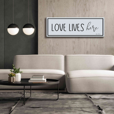 Image of 'Love Lives Here' by Lori Deiter, Canvas Wall Art,60 x 20